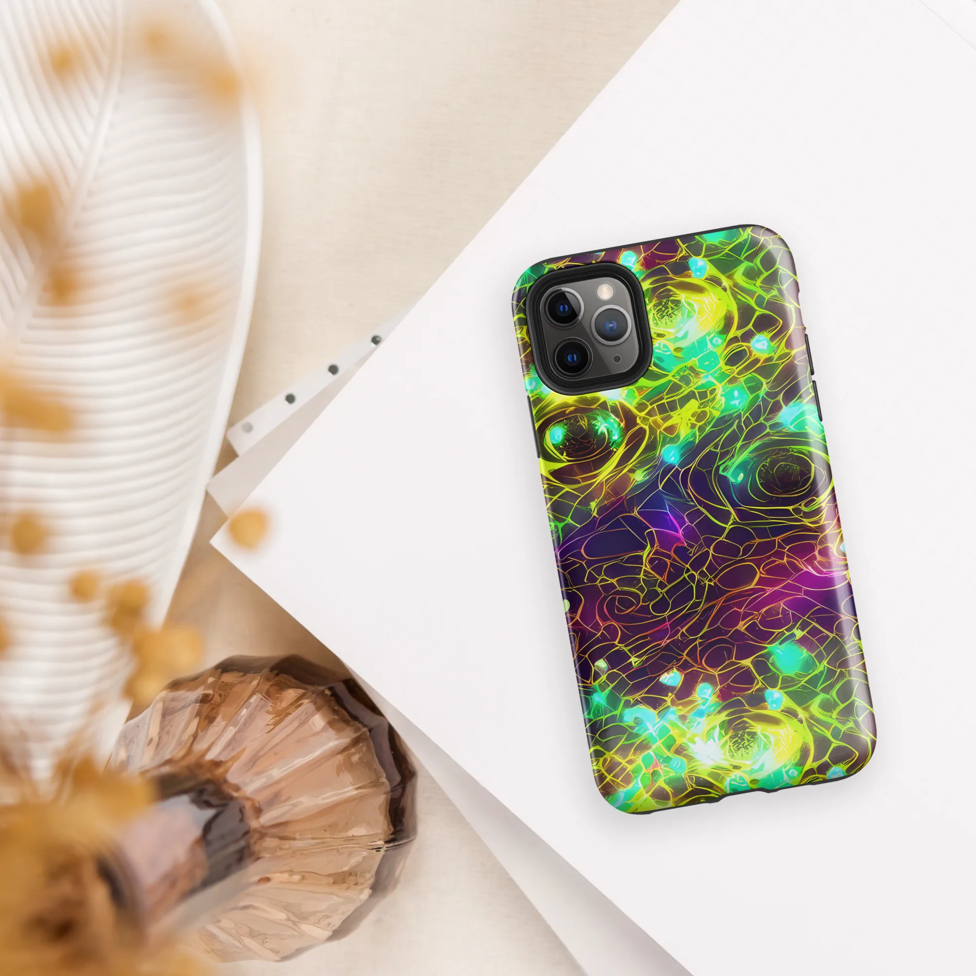Glow Reef on Tough Case for iPhone® — Front