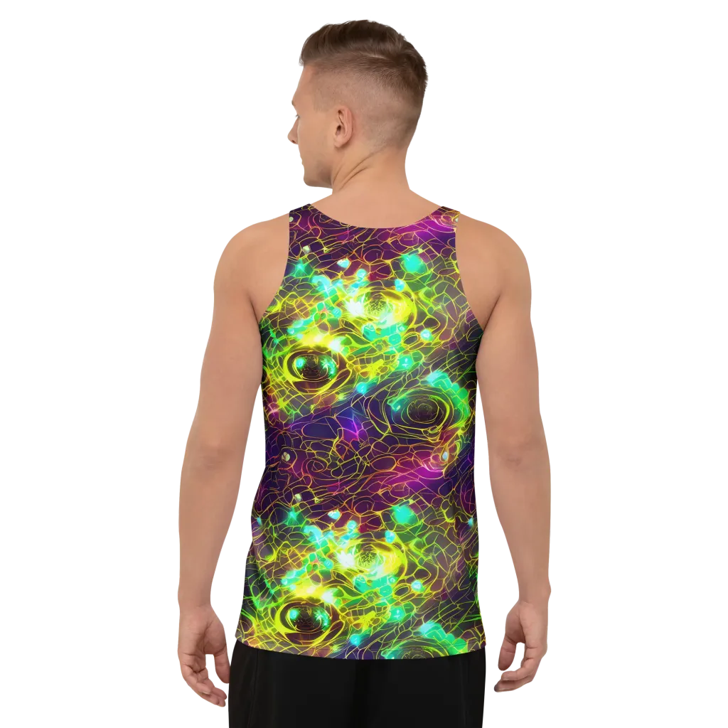 Glow Reef on Men's Tank Top — Back