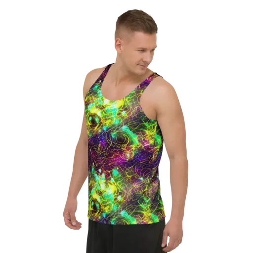 Glow Reef on a Men's Tank Top