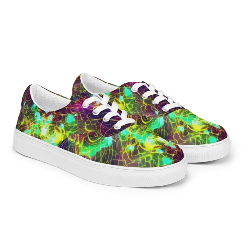 Glow Reef on a Men's Lace-Up Canvas Shoes