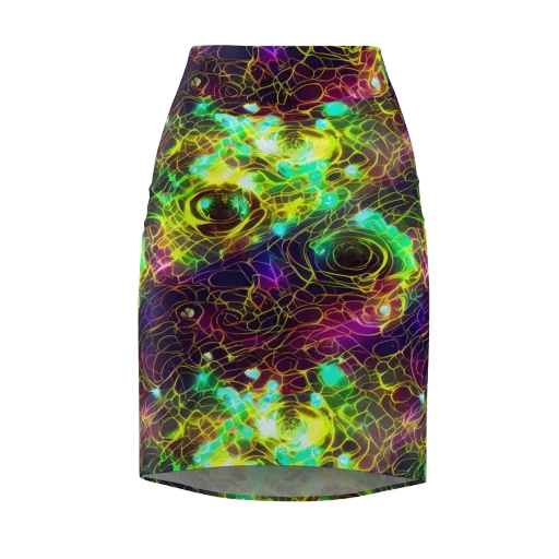 Glow Reef on a Pencil Skirt