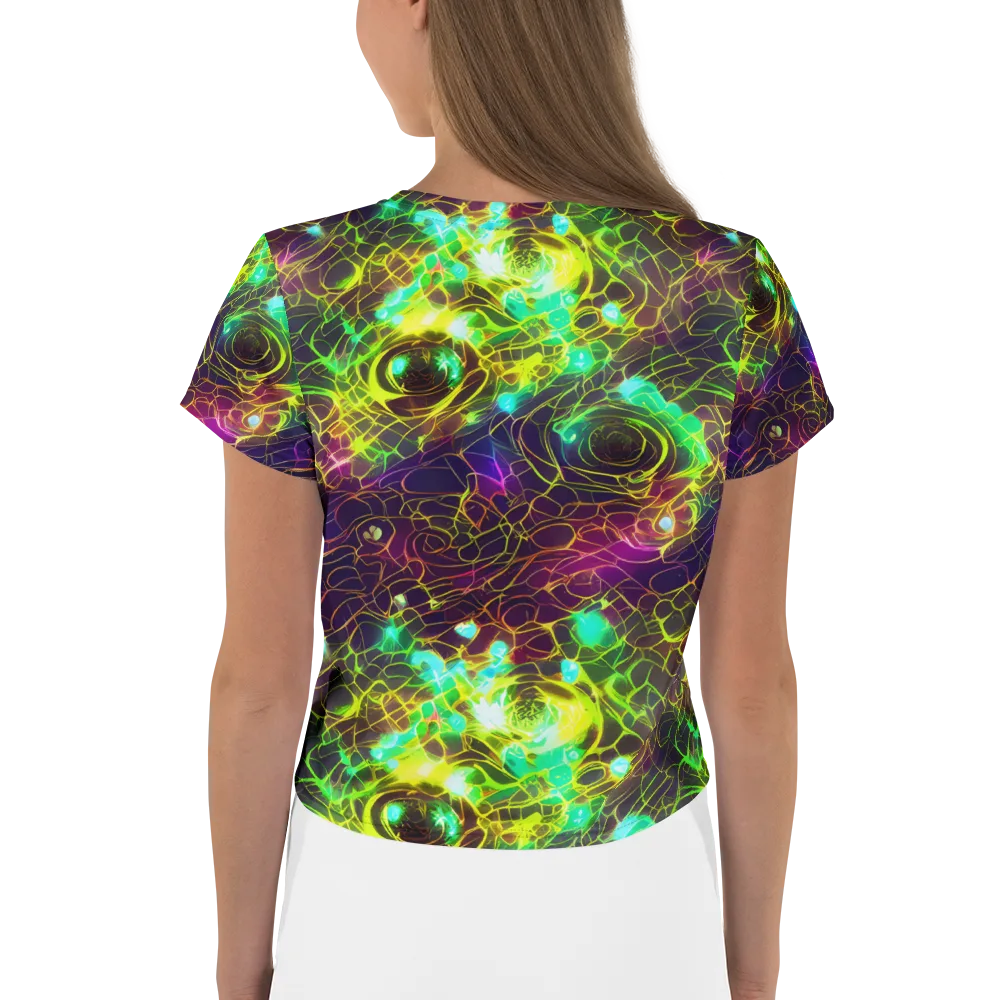 Glow Reef on Crop Tee — Back