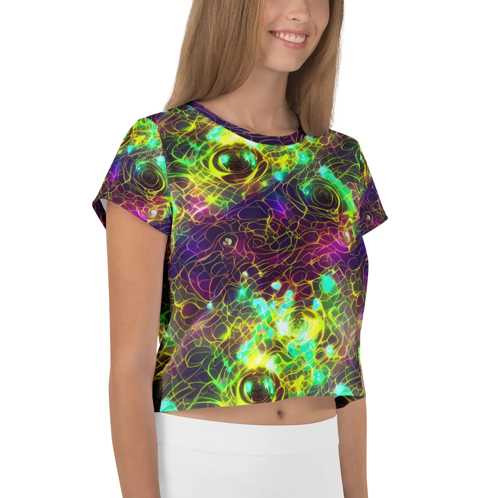 Glow Reef on Crop Tee — Right