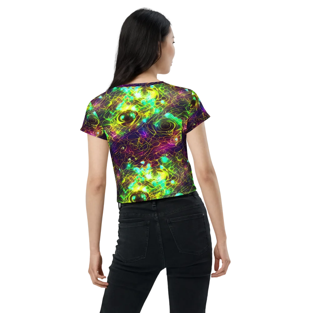 Glow Reef on Crop Tee — Back