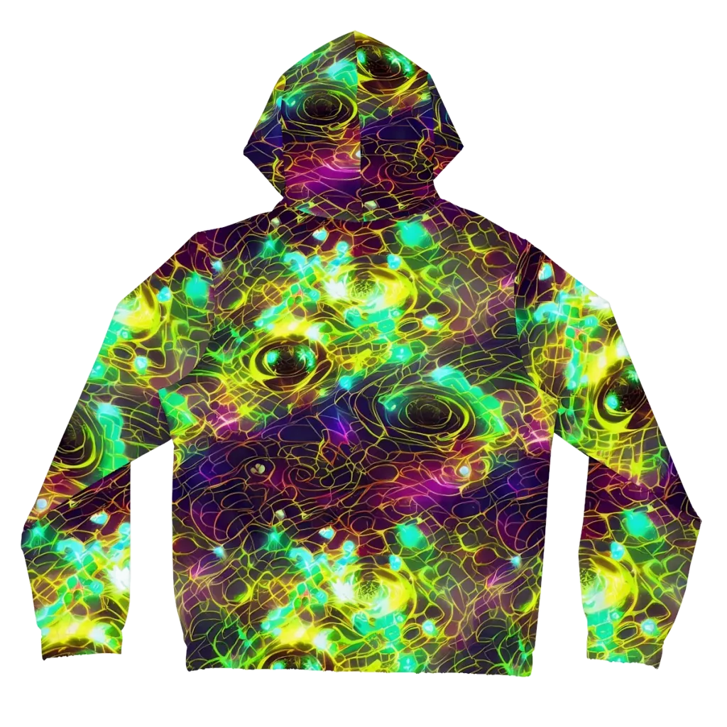 Glow Reef on Women's Full-Zip Hoodie — Back