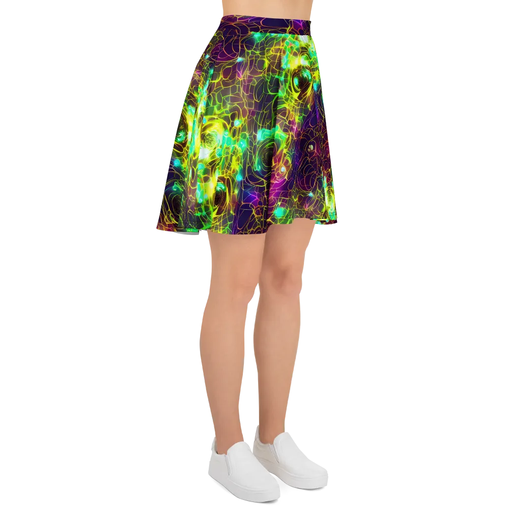Glow Reef on Skater Skirt — Right