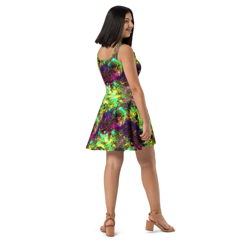 Glow Reef on Skater Dress — Right