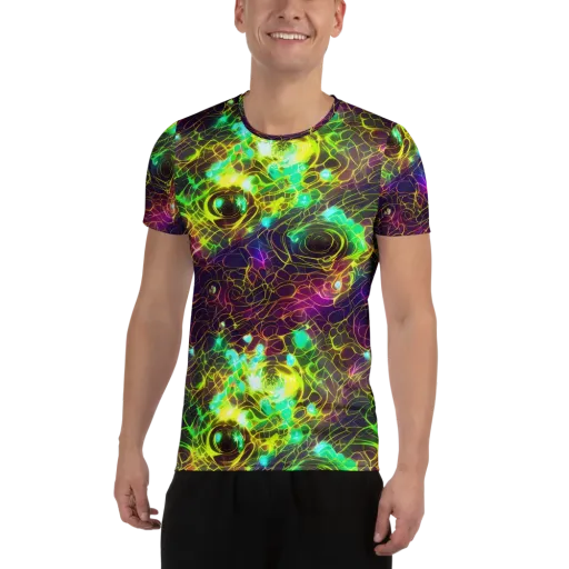 Glow Reef on a Men's Athletic T-Shirt