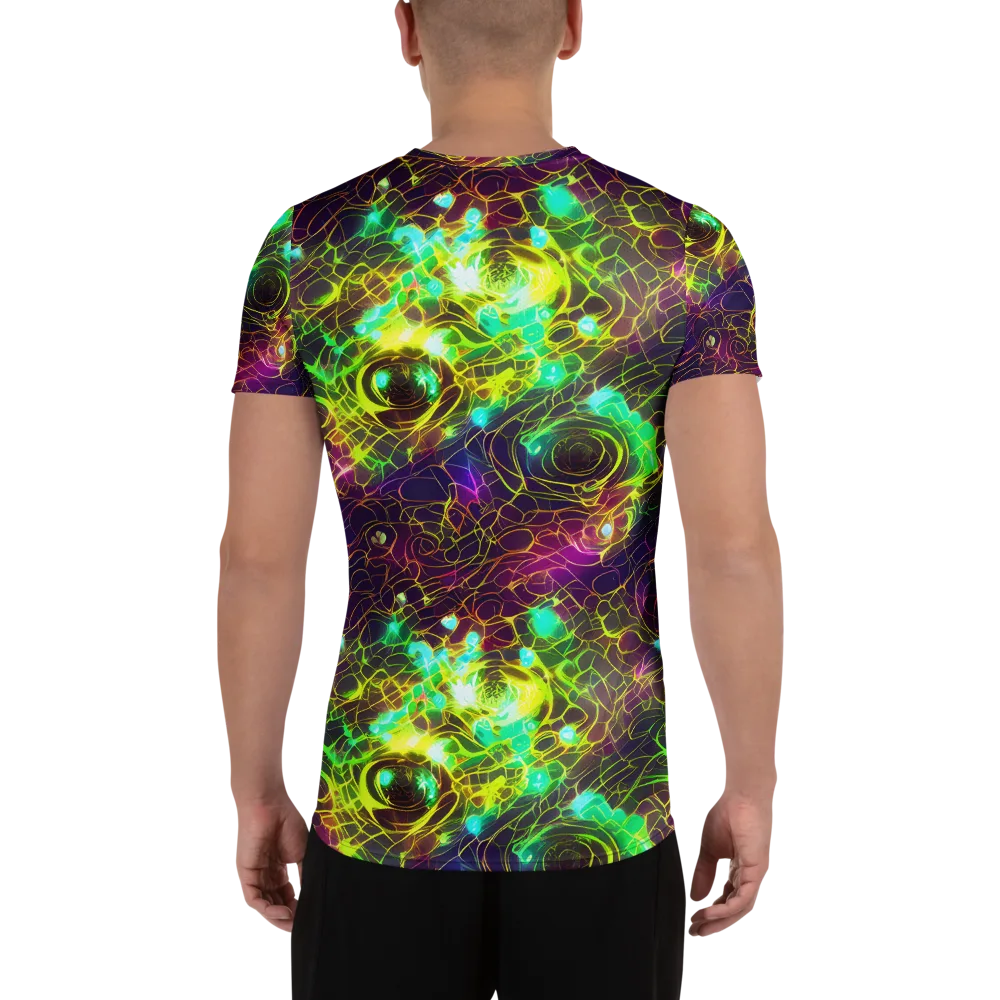 Glow Reef on Men's Athletic T-Shirt — Back