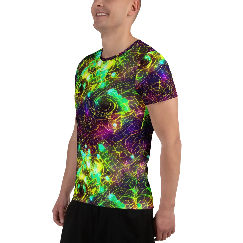 Glow Reef on Men's Athletic T-Shirt — Left