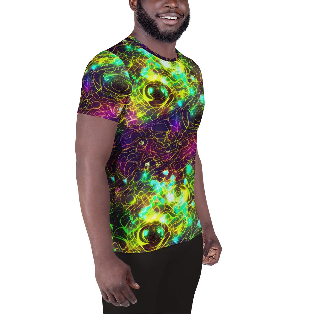 Glow Reef on Men's Athletic T-Shirt — Right
