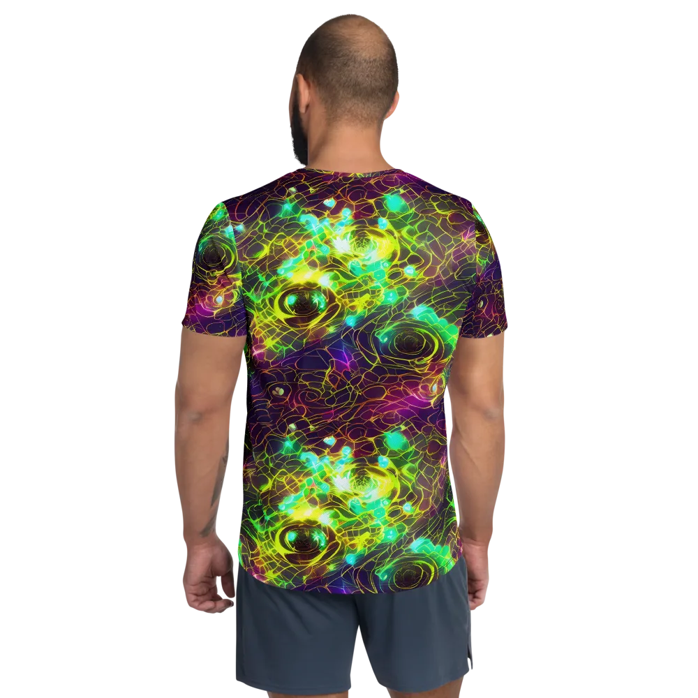 Glow Reef on Men's Athletic T-Shirt — Back