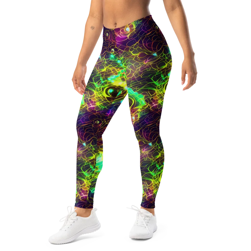 Glow Reef on Leggings — Left Front
