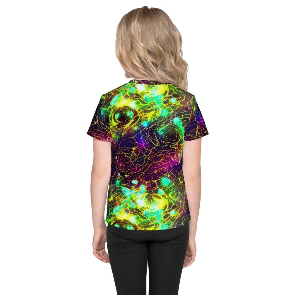 Glow Reef on Kids Crew Neck T-Shirt — Back