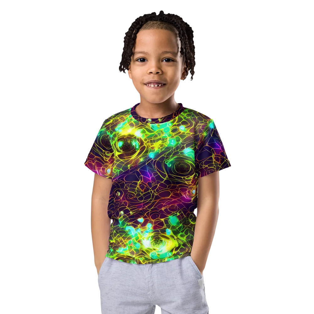Glow Reef on Kids Crew Neck T-Shirt — Front