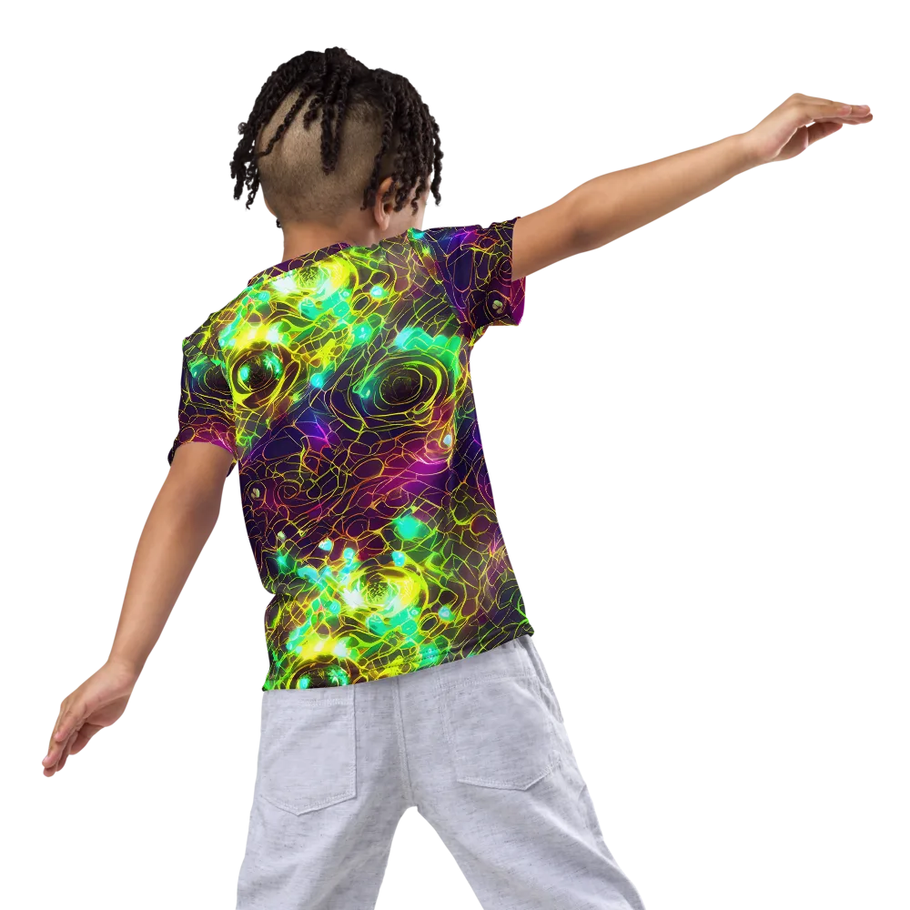 Glow Reef on Kids Crew Neck T-Shirt — Back