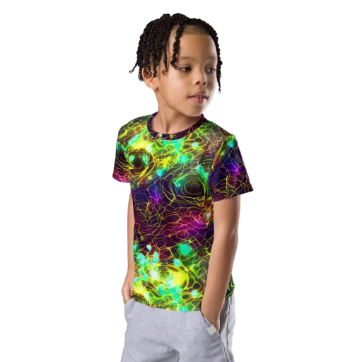 Glow Reef on a Kids Crew Neck T-Shirt