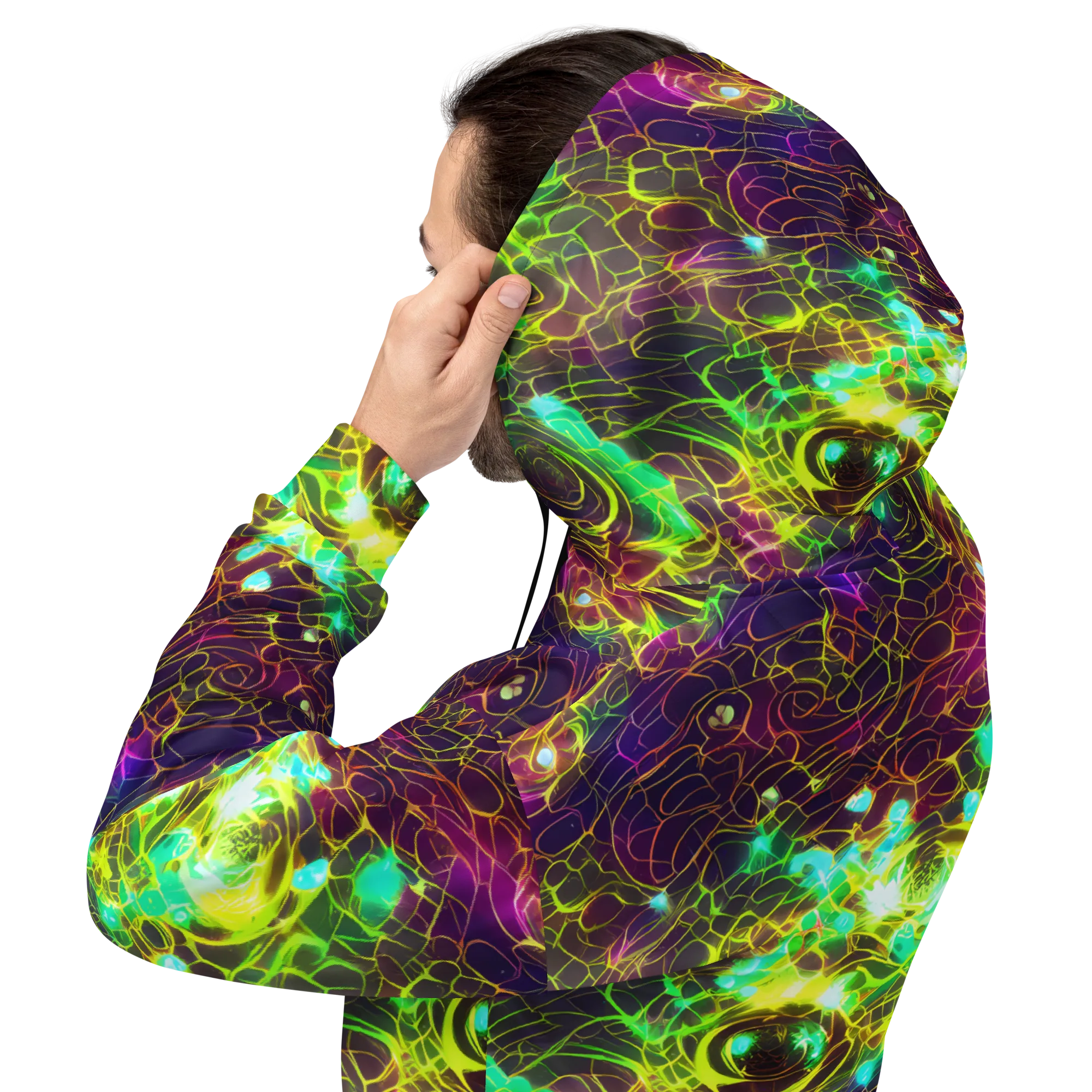 Glow Reef on Hoodie — Back