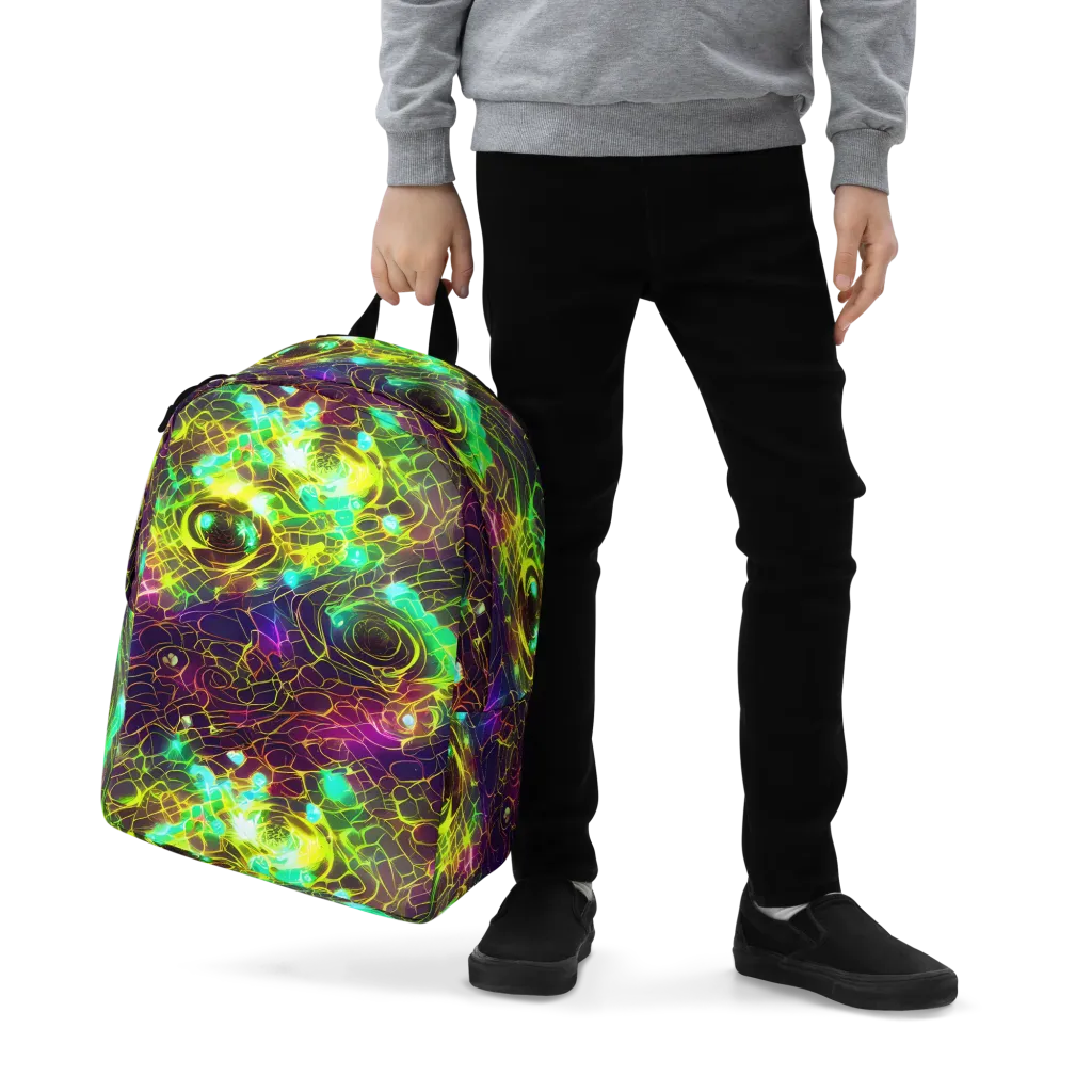 Glow Reef on Minimalist Backpack — Zoomed-in