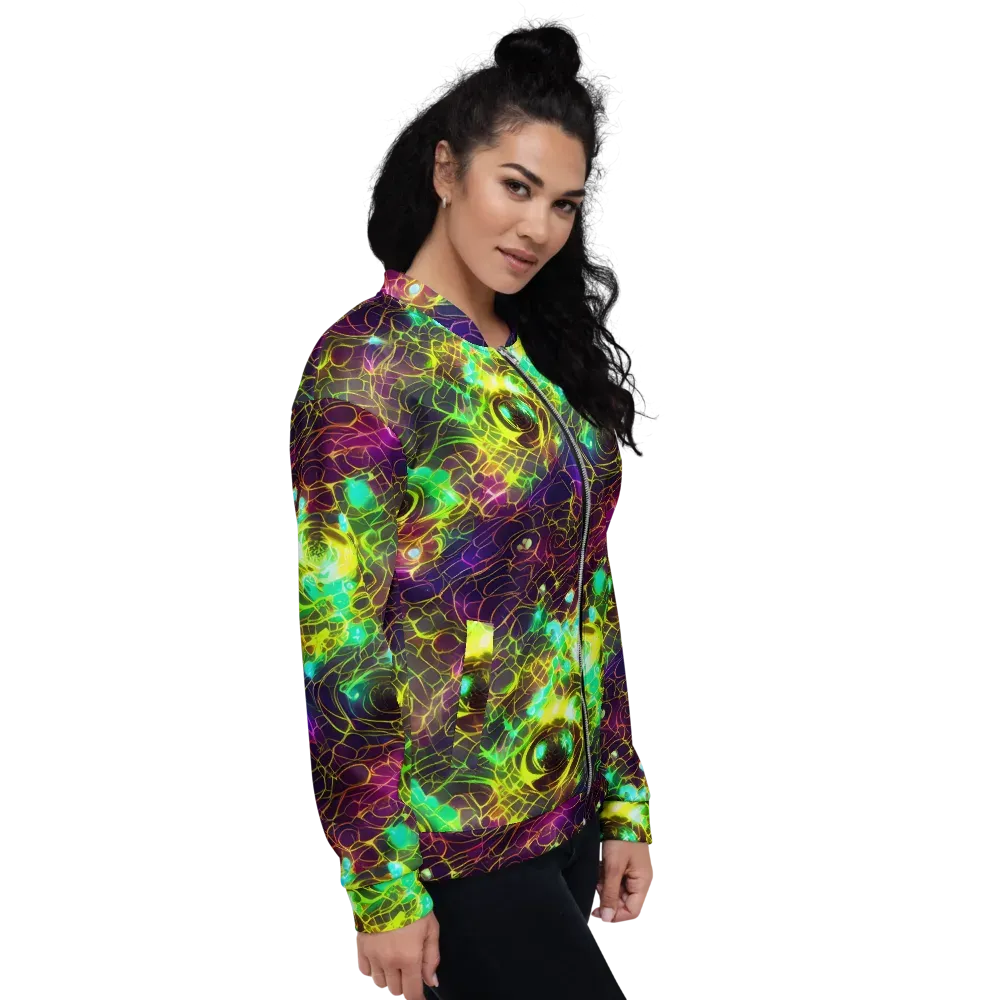 Glow Reef on Bomber Jacket — Right