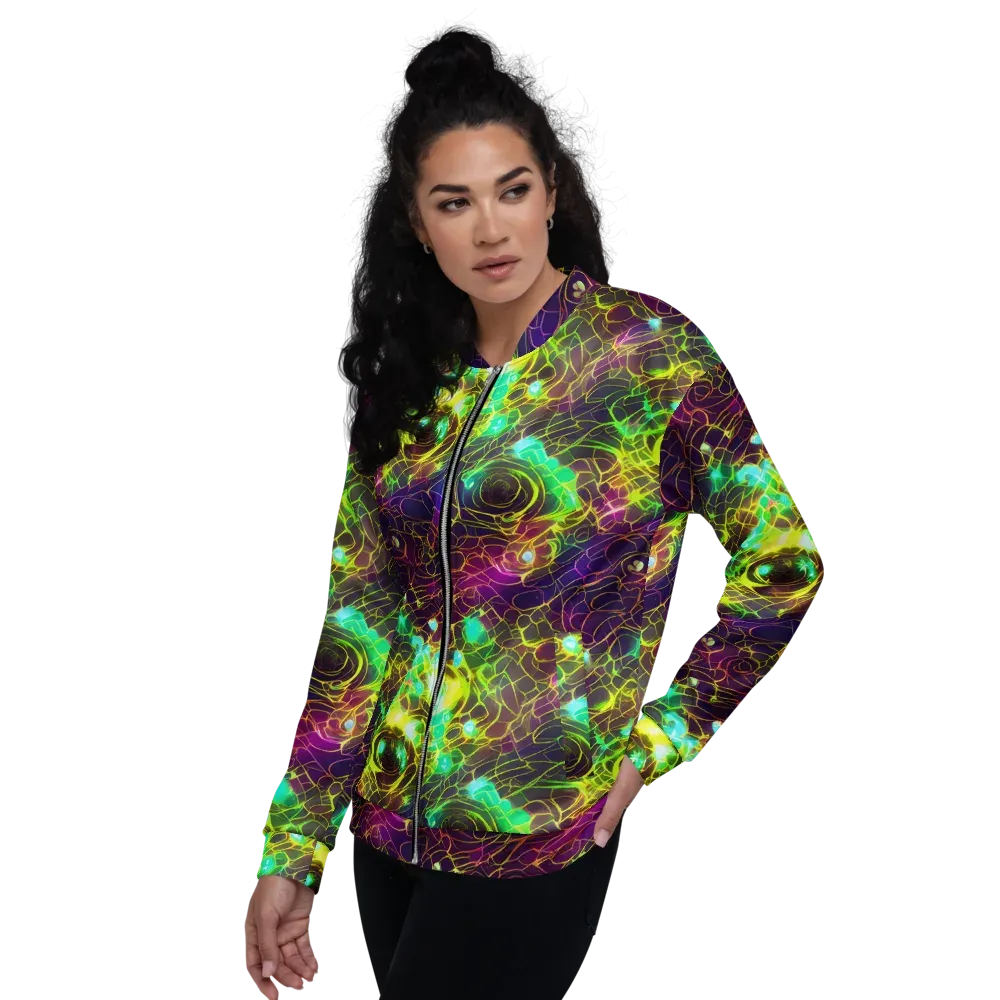Glow Reef on Bomber Jacket — Left