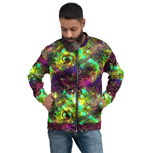 Glow Reef on a Bomber Jacket