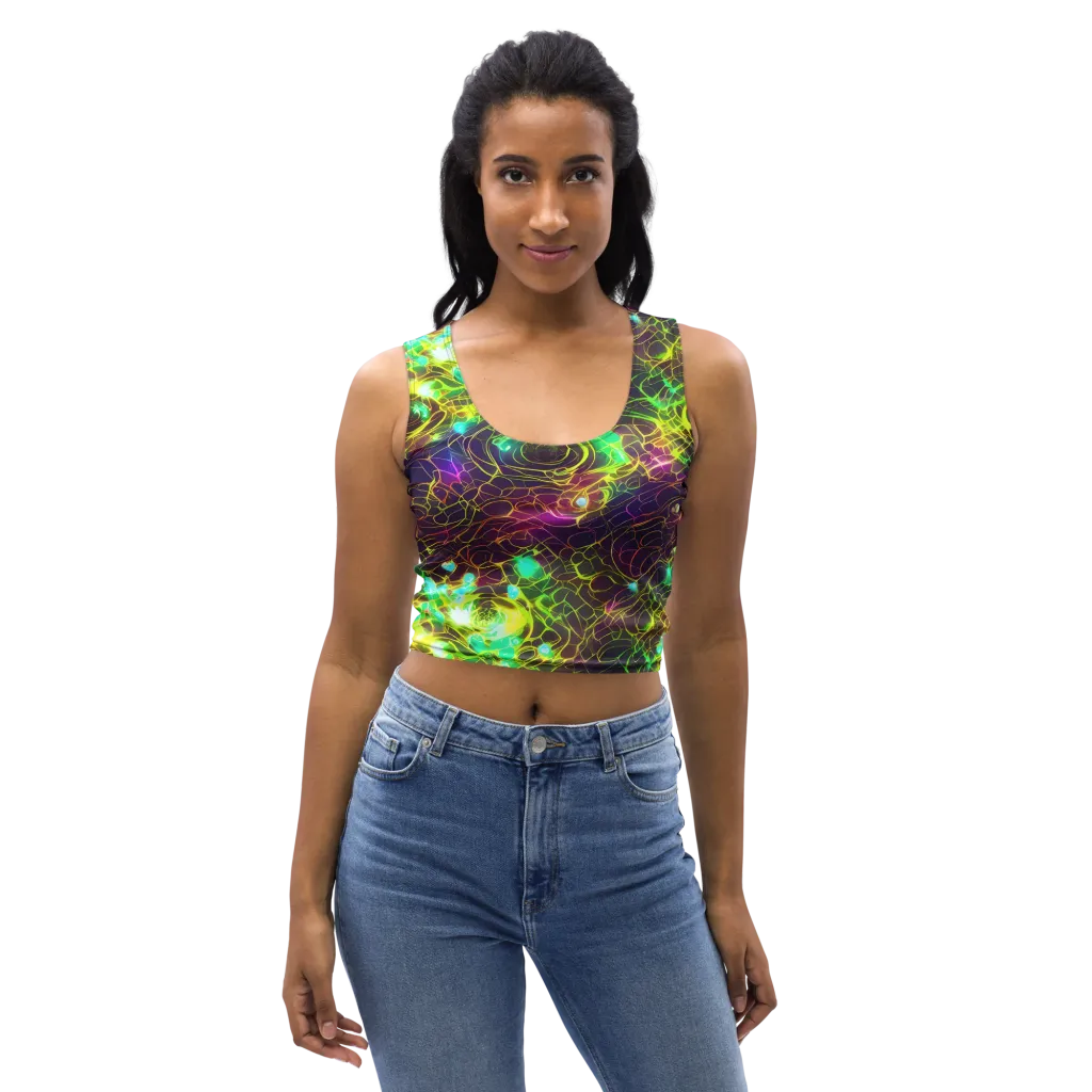 Glow Reef on Crop Top — Front
