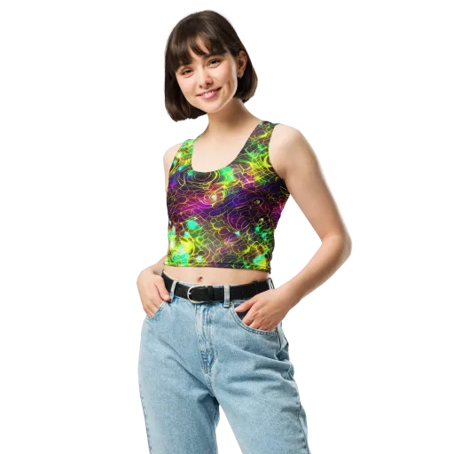 Glow Reef on a Crop Top