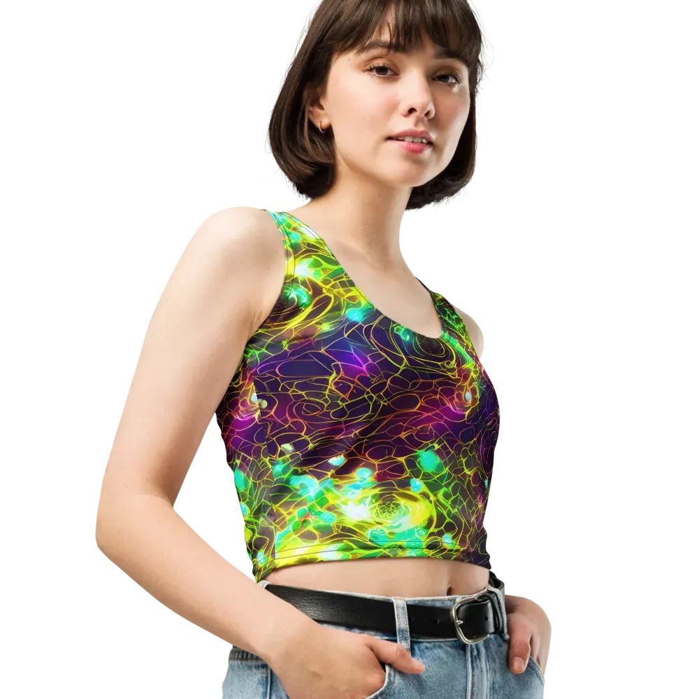 Glow Reef on Crop Top — Right Front
