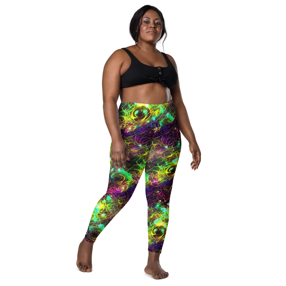 Glow Reef on Leggings with Pockets — Front