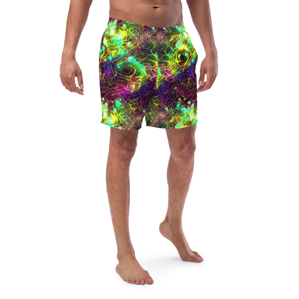 Glow Reef on Swim Trunks — Front