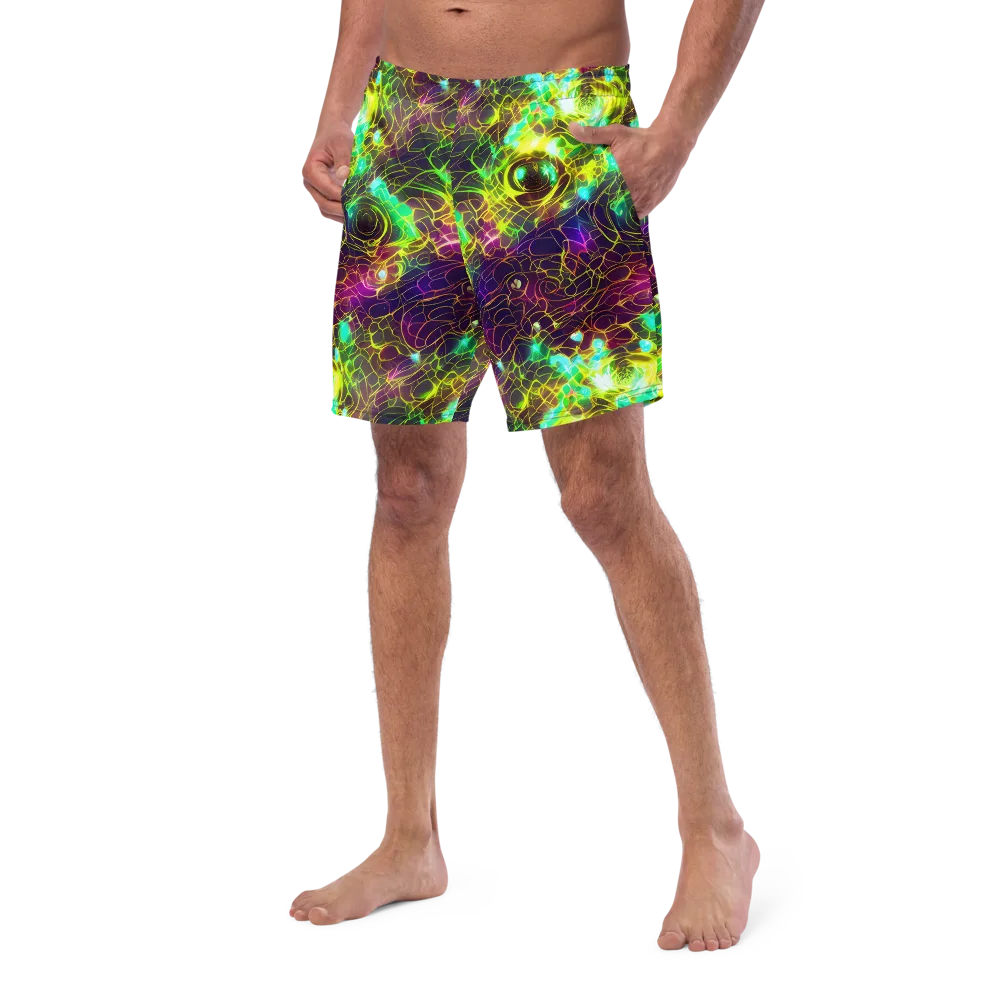 Glow Reef on Swim Trunks — Left Front