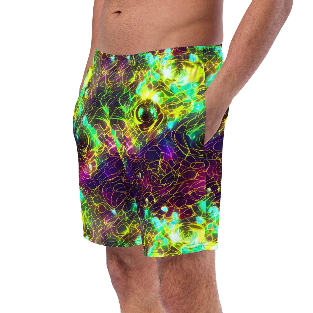 Glow Reef on Swim Trunks — Left Front