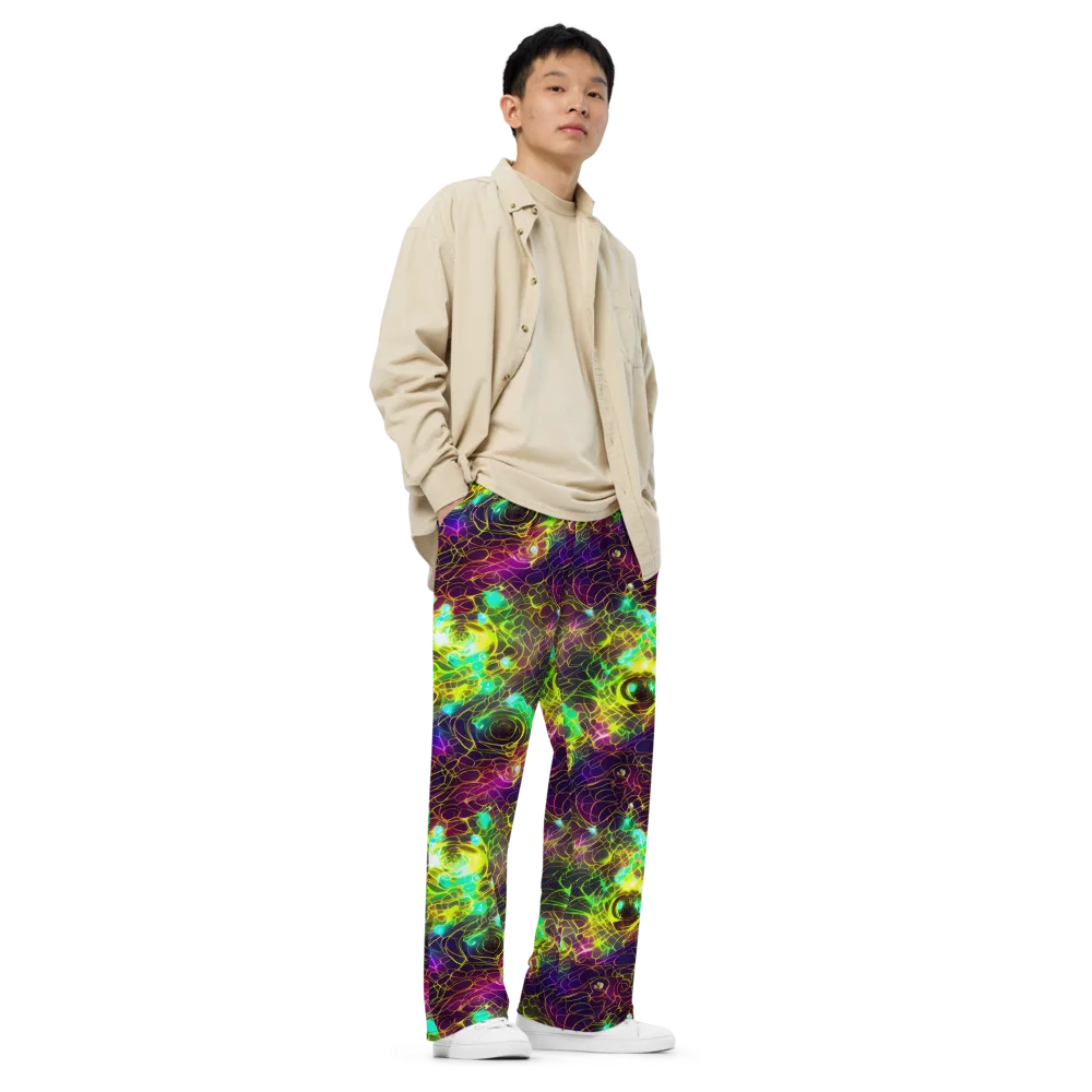 Glow Reef on Wide-Leg Pants — Right Front