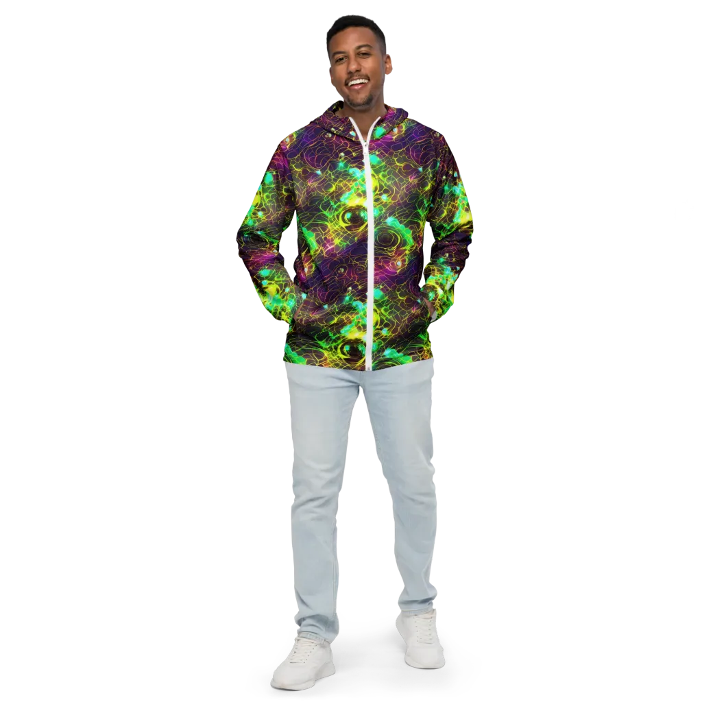 Glow Reef on Men's Windbreaker — Front