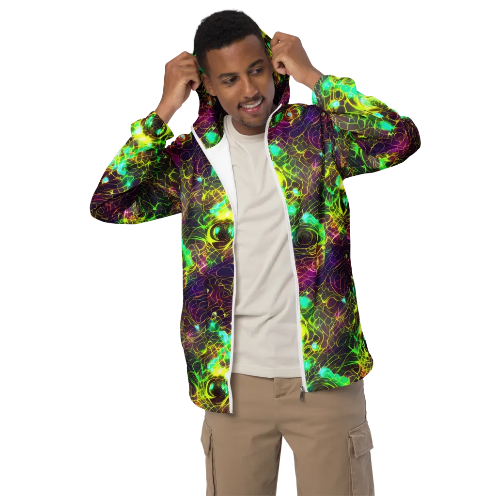 Glow Reef on Men's Windbreaker — Front