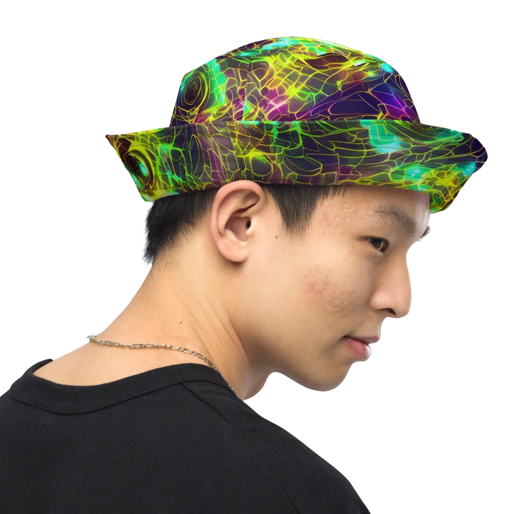Glow Reef on Reversible Bucket Hat — Right Outside