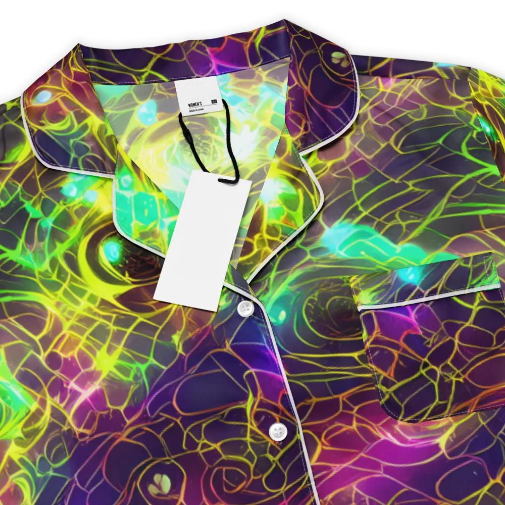 Glow Reef on Women's Short Sleeve Pajama Top — Product details