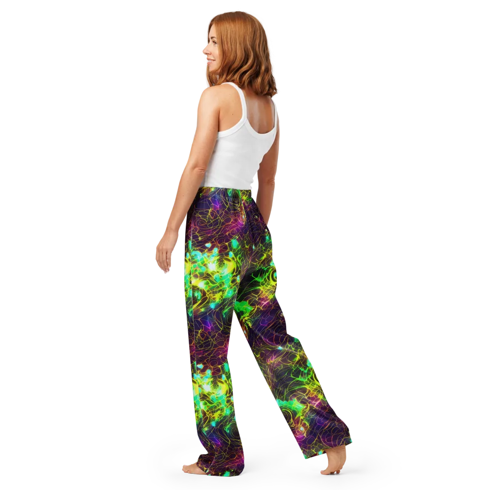 Glow Reef on Women's Pajama Pants — Back