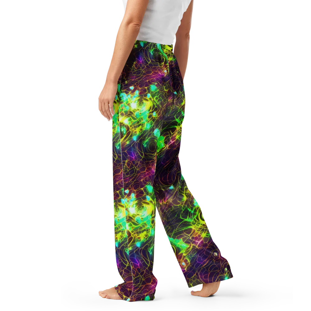 Glow Reef on Women's Pajama Pants — Left