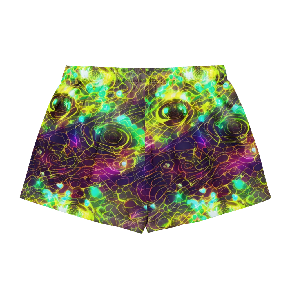 Glow Reef on Women's Pajama Shorts — Back