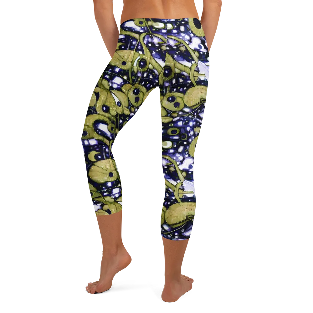 Olive Afterglow on Capri Leggings — Back