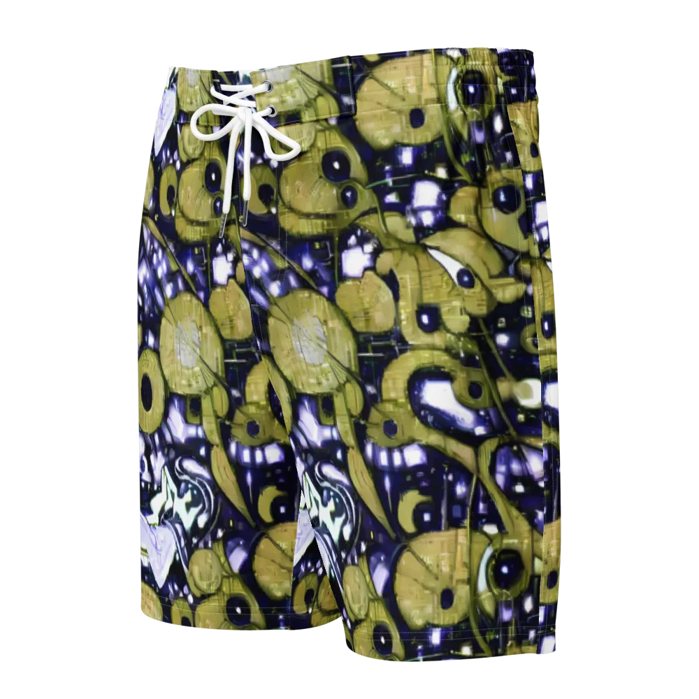 Olive Afterglow on Men's Board Shorts — Front