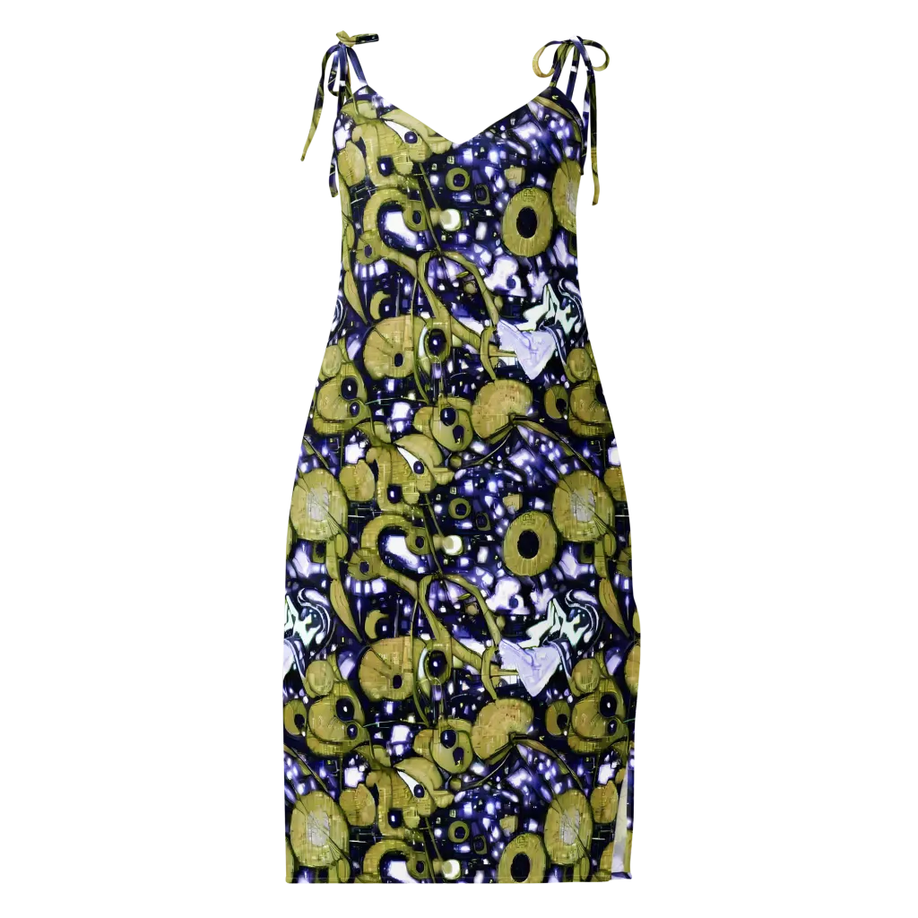Olive Afterglow on Slip Dress — Front
