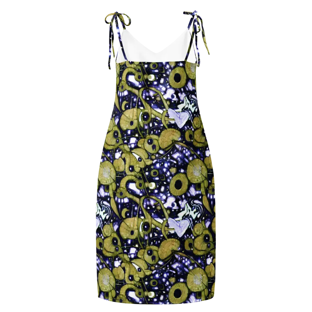 Olive Afterglow on Slip Dress — Back