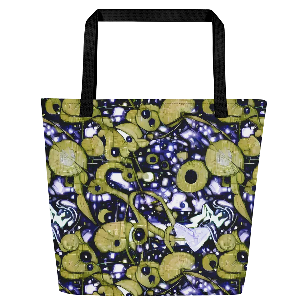 Olive Afterglow on Large Tote Bag W/ Pocket — Front