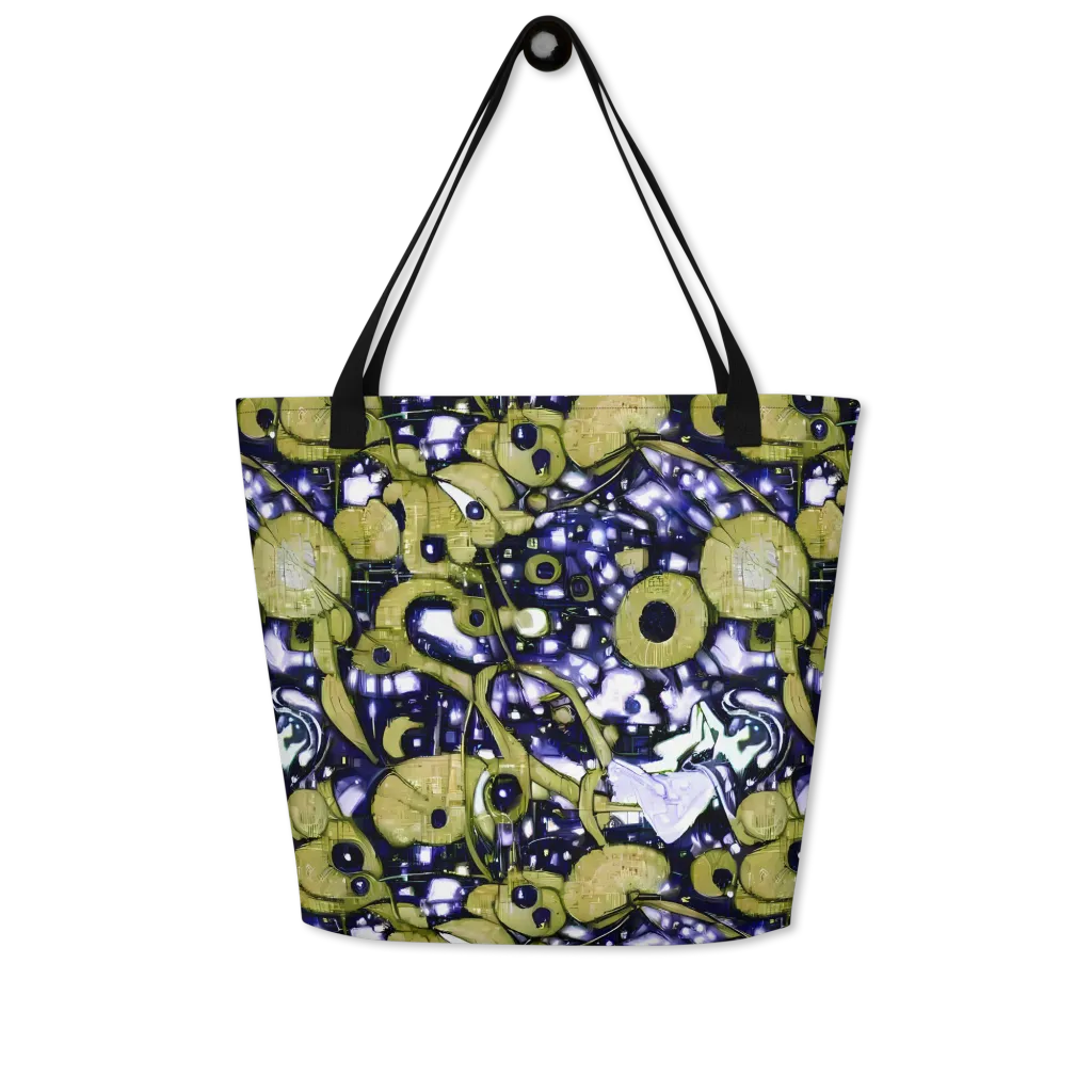 Olive Afterglow on Large Tote Bag W/ Pocket — Front