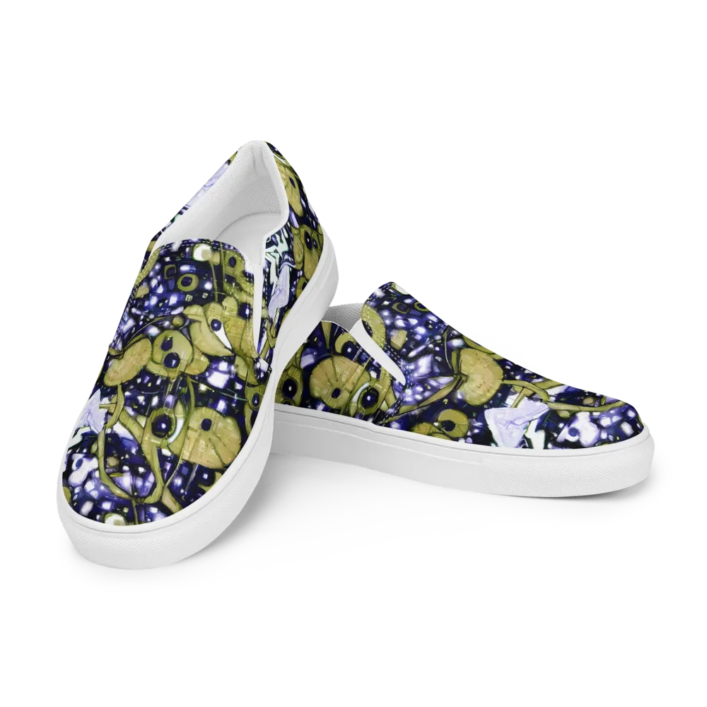 Olive Afterglow on Women's Slip-On Canvas Shoes — Left Front