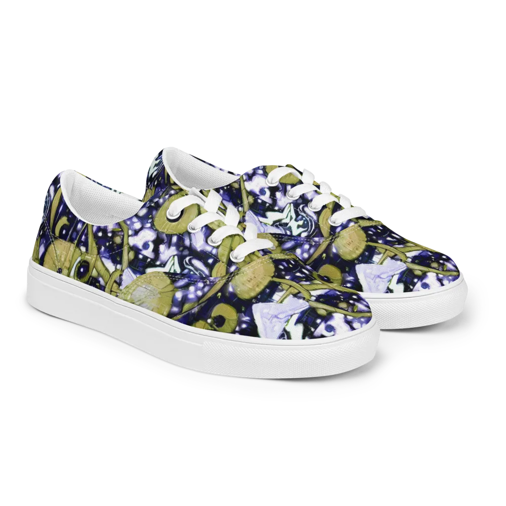 Olive Afterglow on Men's Lace-Up Canvas Shoes — Right Front