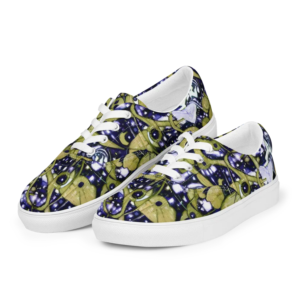 Olive Afterglow on Men's Lace-Up Canvas Shoes — Left Front